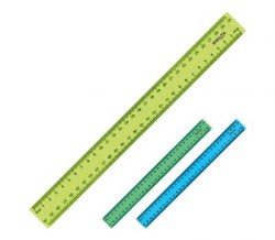 Линейка  30см Axent D9800 ассорти 