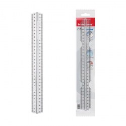 Линейка  30см ErichKrause 49520 Clear прозрачная в блистере