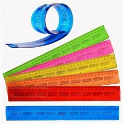 Линейка  30см J.Otten 1898 "Таблица умножения" гибкая силиконовая, флюор, ассорти 136957