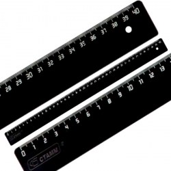 Линейка  40см  Стамм ЛН55/ЛН-31435 черная 366445