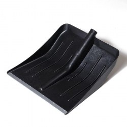 Лопата (ковш) снеговая пластиковая 410*400мм пластиковая с алюм планкой , тулейка 32мм 2615116