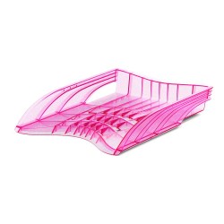Лоток горизонтальный ErichKrause 55553 розовый S-Wing Glitter 