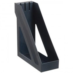 Лоток вертикальный Стамм ЛТ/ЛТВ-32/30853 "Базис" черный 100мм 351504