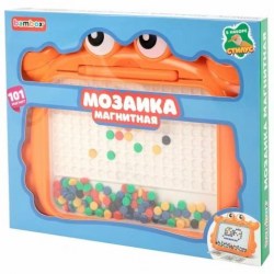 Магнитная мозайка BAMBOX (БАМБОКС) 665889 "Краб" стилус, 101 магнит, 10 карточек Самсон