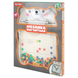 Магнитная мозайка BAMBOX (БАМБОКС) 665891 "Медвежонок" стилус, 101 магнит, 10 карточек Самсон