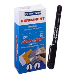 Маркер 1,0мм CENTROPEN 2846 черный перманентный Р003556/Ф023894