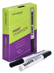 Маркер 2-4мм inФормат KRR04K "PAINT PROFESSIONAL" черный лаковый 172528