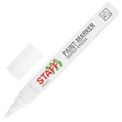 Маркер 2-4мм Staff 152577 "Profit" белый на нитро-основе 