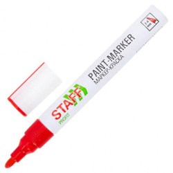 Маркер 2-4мм Staff 152582 "Profit" красный на нитро-основе 