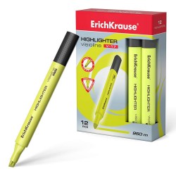 Маркер текст. ErichKrause 56700 желтый, Visioline V-17 Neon 