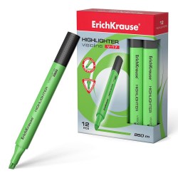 Маркер текст. ErichKrause 56701 зеленый, Visioline V-17 Neon 