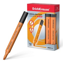 Маркер текст. ErichKrause 56703 оранжевый, Visioline V-17 Neon