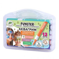 Маркеры 12цв. аквагрим Funster 152609 для лица и тела