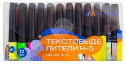 Маркеры 12цв. текстовые Workmate H-5 на подставке ОптиКом 15-6722