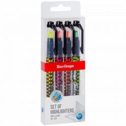 Маркеры  4цв. текстовые Berlingo T4020 "Textline HL450" 0,5-4мм 307920