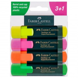 Маркеры  4цв. текстовые Faber-Castell 254844 "48" 1-5мм 382762