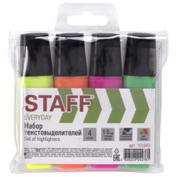 Маркеры  4цв. текстовые Staff 151643 "Everyday" 1-5мм 