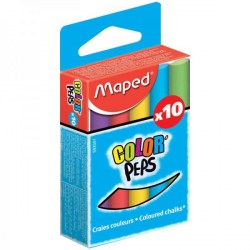 Мел  10шт. цветной Maped 5935011 круглый