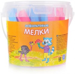 Мел  25шт. цветной Мульти-Пульти Енот в Австралии для асфальта АМ_14462 246429