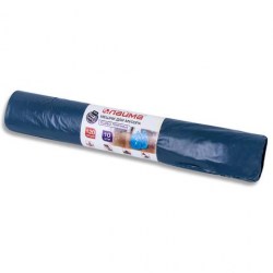 Мешок для мусора 120л. 10шт. 40мкм 70*110см синие, особопрочные Лайма 601387