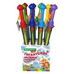 Мыльные пузыри Brauberg 666206 Kids "Гигантские" 200мл 