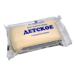 Мыло кусковое Детское 90г прозрач. п/уп  433