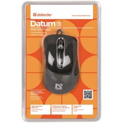 Мышь Defender Datum ММ-070  5кнопк  1000dpi черная 985849