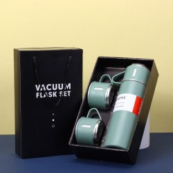 Набор Алеф DPTZ-8103-02 "Classic" green (термос+2 чашки) 500мл 