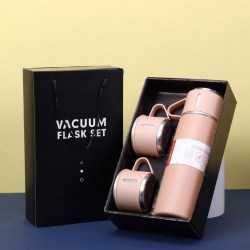 Набор Алеф DPTZ-8103-03 "Classic" pink (термос+2 чашки) 500мл 