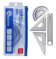 Набор чертежный E9597 4 предмета /Deli/