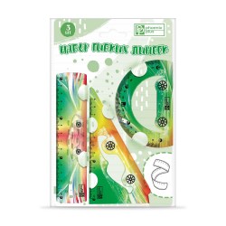 Набор чертежный Феникс 52677 "Машины"  3 предмета, 15см, гибкий