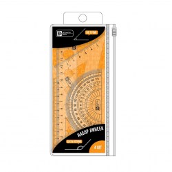 Набор чертежный Феникс 66057 "Фразы с характером"  3 предмета, 15см