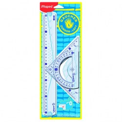 Набор чертежный Maped 897118 "Geometric" 3 предмета для левшей 