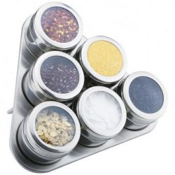 Набор для специй Zeidan Z-11022 на магните, стекло/метал 7 предметов