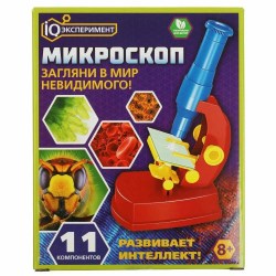Набор для творчества Умка IQ эксперимент 1911Z220-R опыты микроскоп 01205/400784
