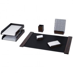 Набор настольный  Delucci MBn_06212 6предм, эбонитовое дерево 255635