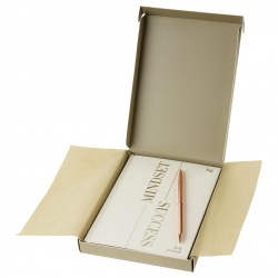 Набор подарочный БиДжи DuA5_66876 "Mindset. Linen" бежевый (ежедневник А5+ручка)