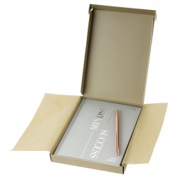 Набор подарочный БиДжи DuA5_66877 "Mindset. Mineral" серый (ежедневник А5+ручка) 383490