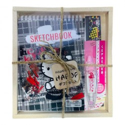 Набор подарочный Centrum 74737 "HELLO KITTY" А5 60л. (Скетчбук+коррект. лента+линейка 20см)
