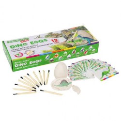 Набор раскопки Brauberg KIDS 664923 12 видов динозавров, инструменты, карточки