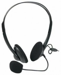 Наушники А4Tech HS--6 черные 2,0м накладные 567940