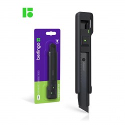 Нож канц. 18мм Berlingo BM4140_a "Razzor 400" auto-lock, черный 346419