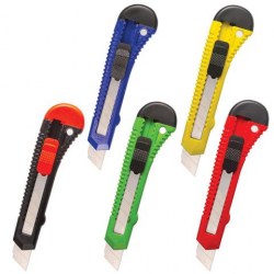 Нож канц. 18мм Staff 230485 "Basic" ассорти