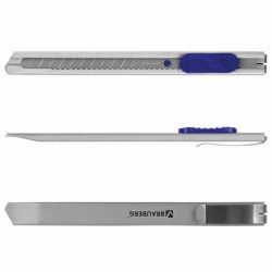 Нож канц.  9мм Brauberg 237085 "Extra 60" метал