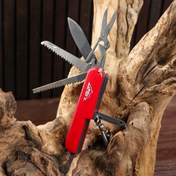 Нож швейцарский "Мастер К" 13в1 красный 5177911