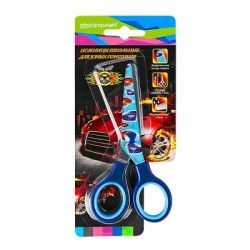Ножницы 13,0см Schoolformat НШ-МШ "Машины" с принтом 103603