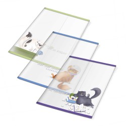 Обложки набор 216*350мм 120мкм Феникс 62661 для тетрадей "Озорные котики" 3шт
