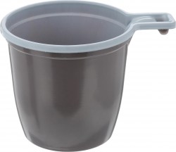 Одноразовая чашка 200мл,хол/гор.,ИНТЕКО бело-коричн (50шт) 6512/19-7026/ОптиКом/