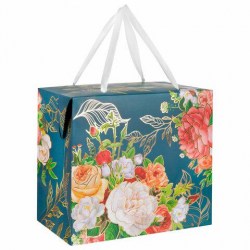 Пакет-коробка подарочный Magic Pack 90078 "Цветы" 22,5*13,5*20см Самсон 700799 