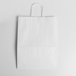 Пакет подарочный 1307011 "Крафт без печати 26х15х35см кругл ручка 